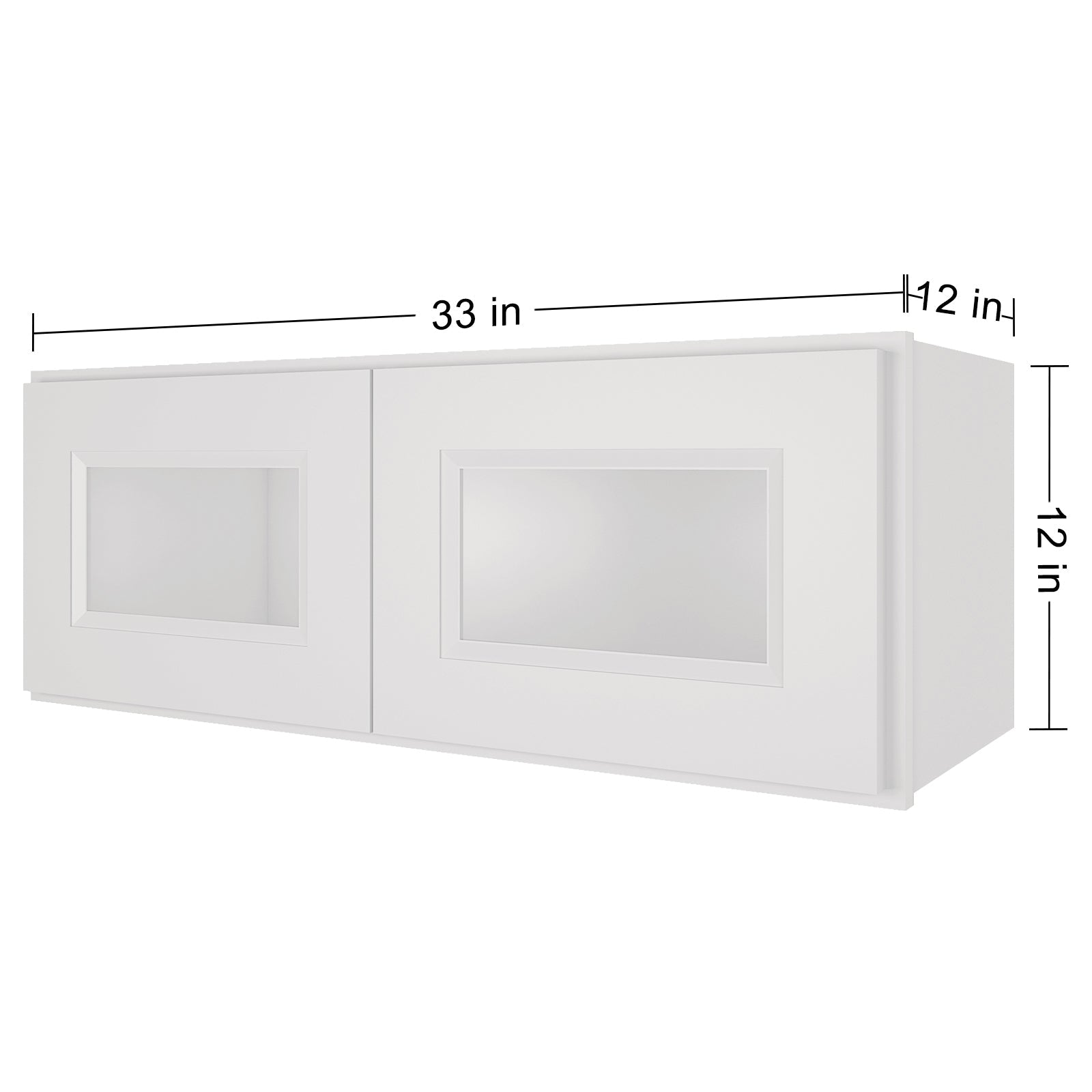 12"D*33"W*12"H Birch Solid Wood Medicine Cabinet Wall Mounted W3312GD