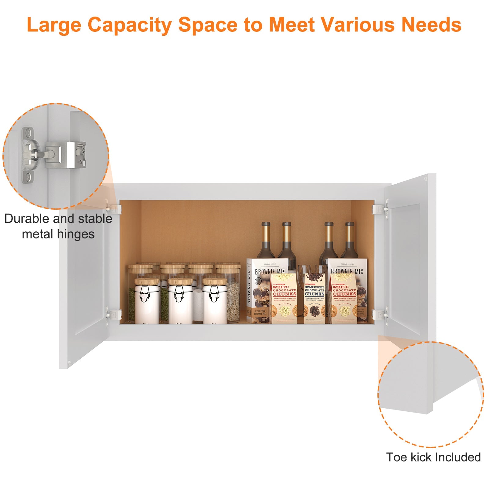 24"D*33"W*18"H Birch Solid Wood Medicine Cabinet Wall Mounted W331824