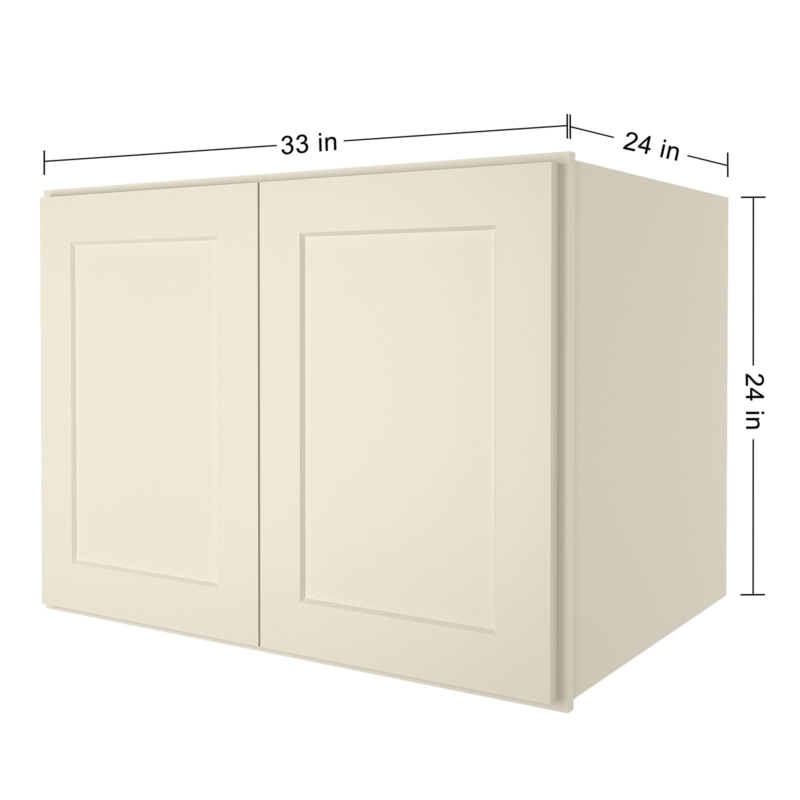 24"D*33"W*24"H Birch Solid Wood Medicine Cabinet Wall Mounted W332424