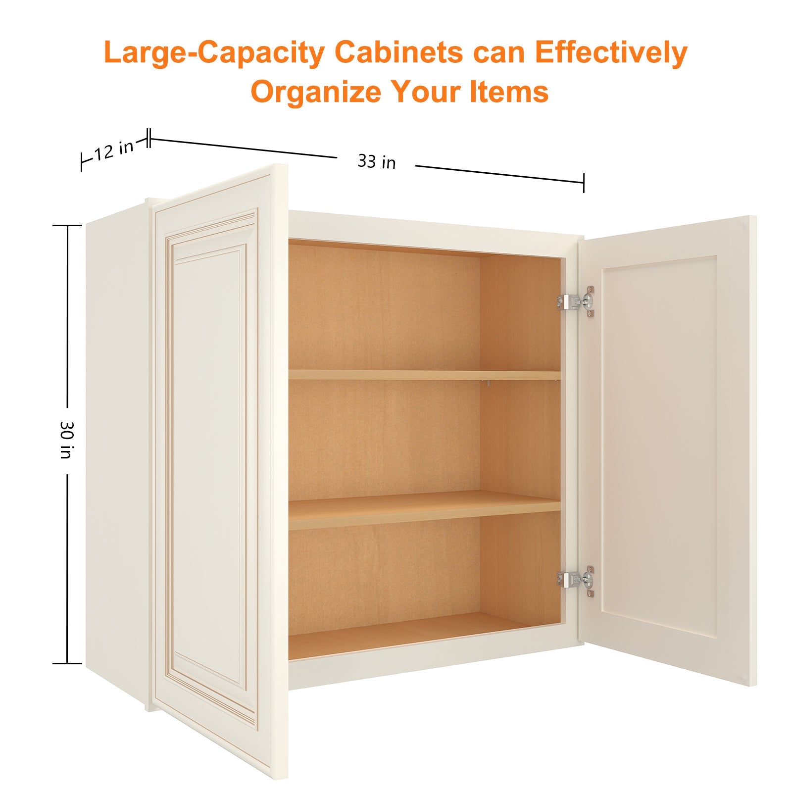12"D*33"W*30"H Birch Solid Wood Medicine Cabinet Wall Mounted W3330