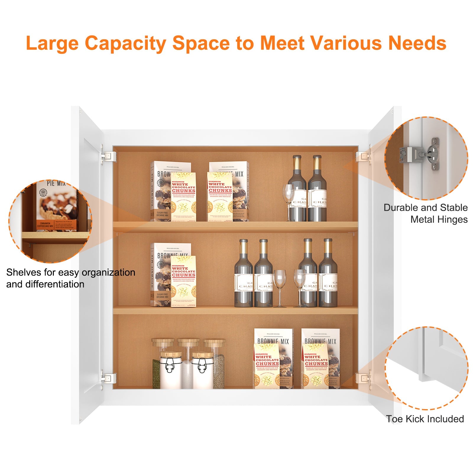 12"D*33"W*30"H Birch Solid Wood Medicine Cabinet Wall Mounted W3330