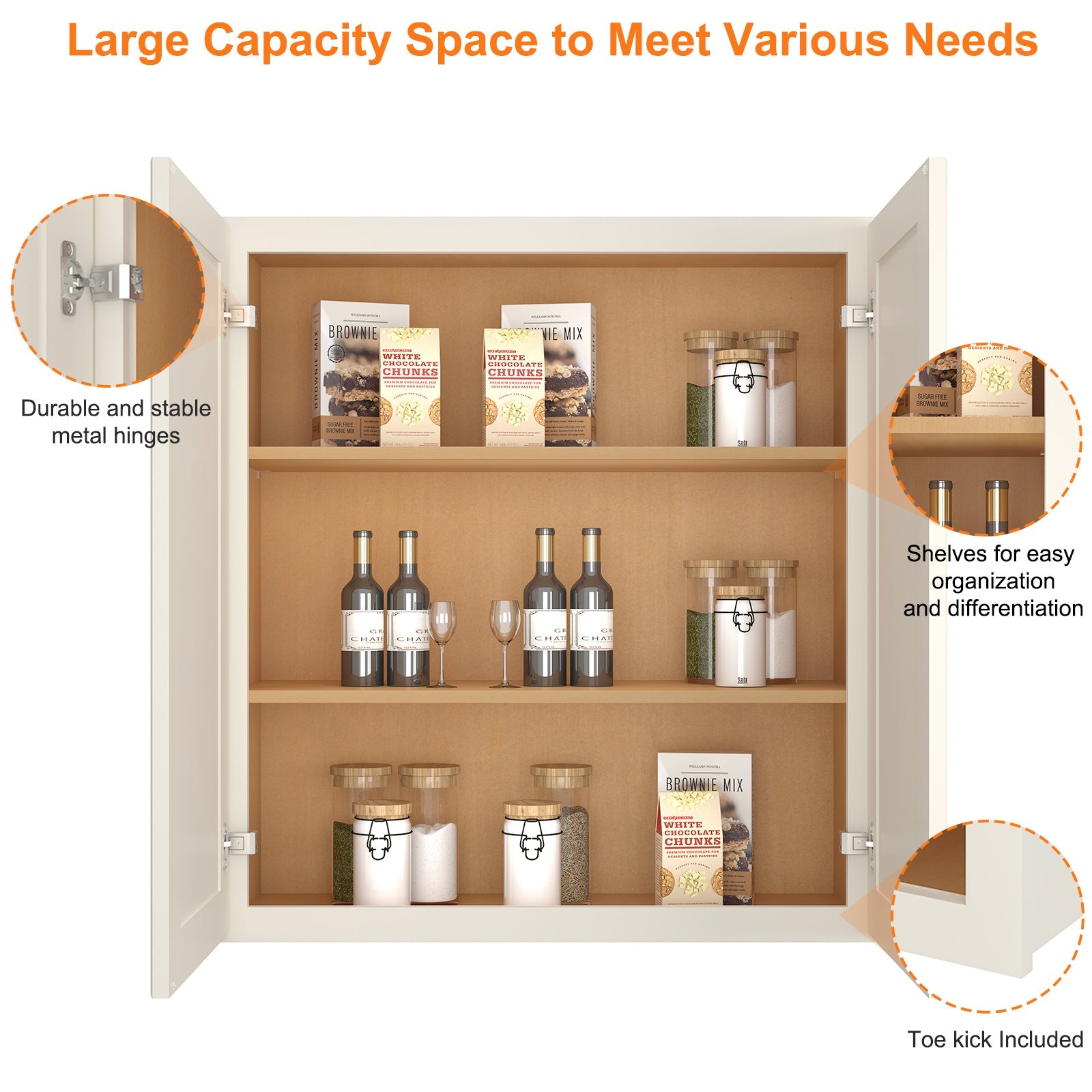 12"D*33"W*36"H Birch Solid Wood Medicine Cabinet Wall Mounted W3336