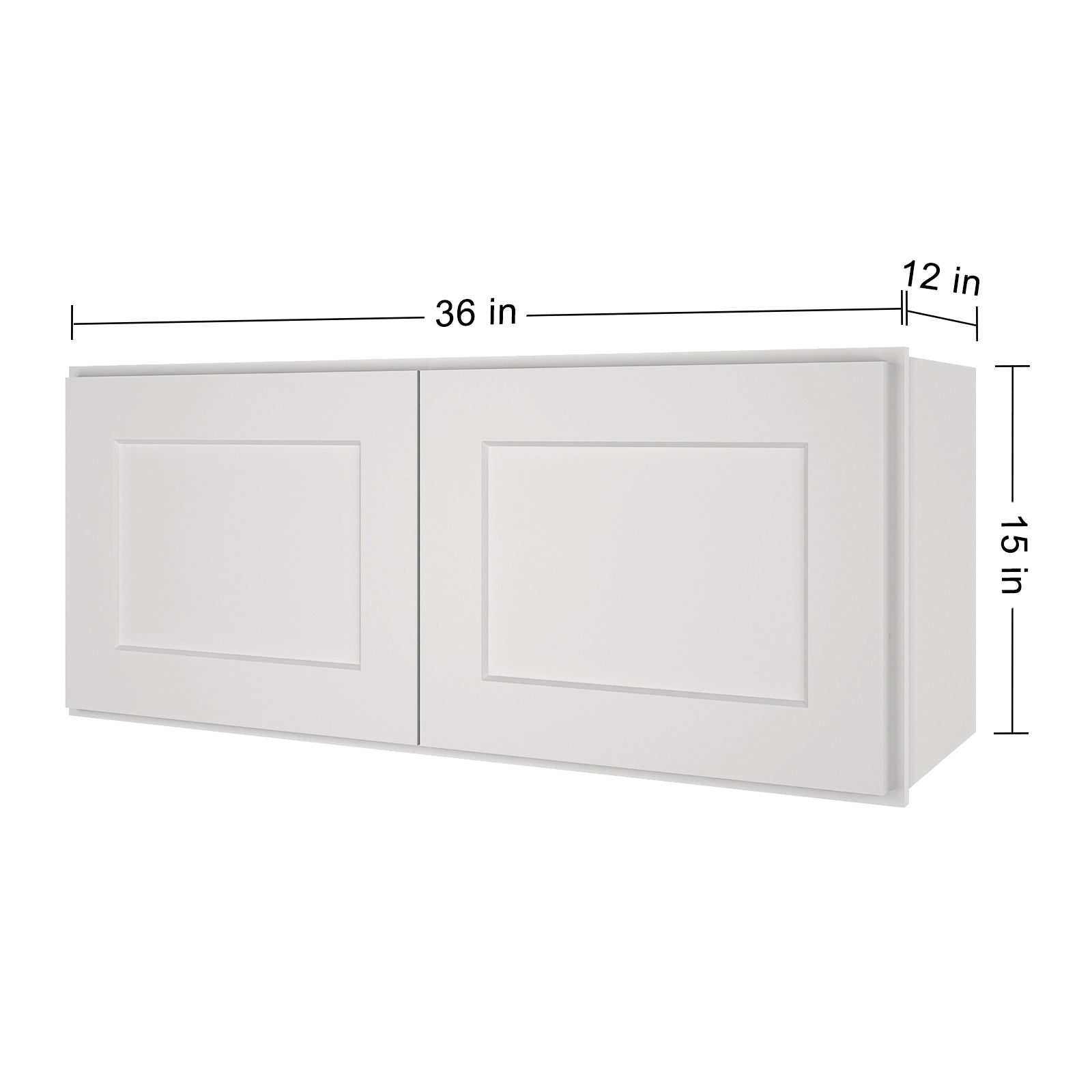 12"D*36"W*15"H Birch Solid Wood Medicine Cabinet Wall Mounted W3615