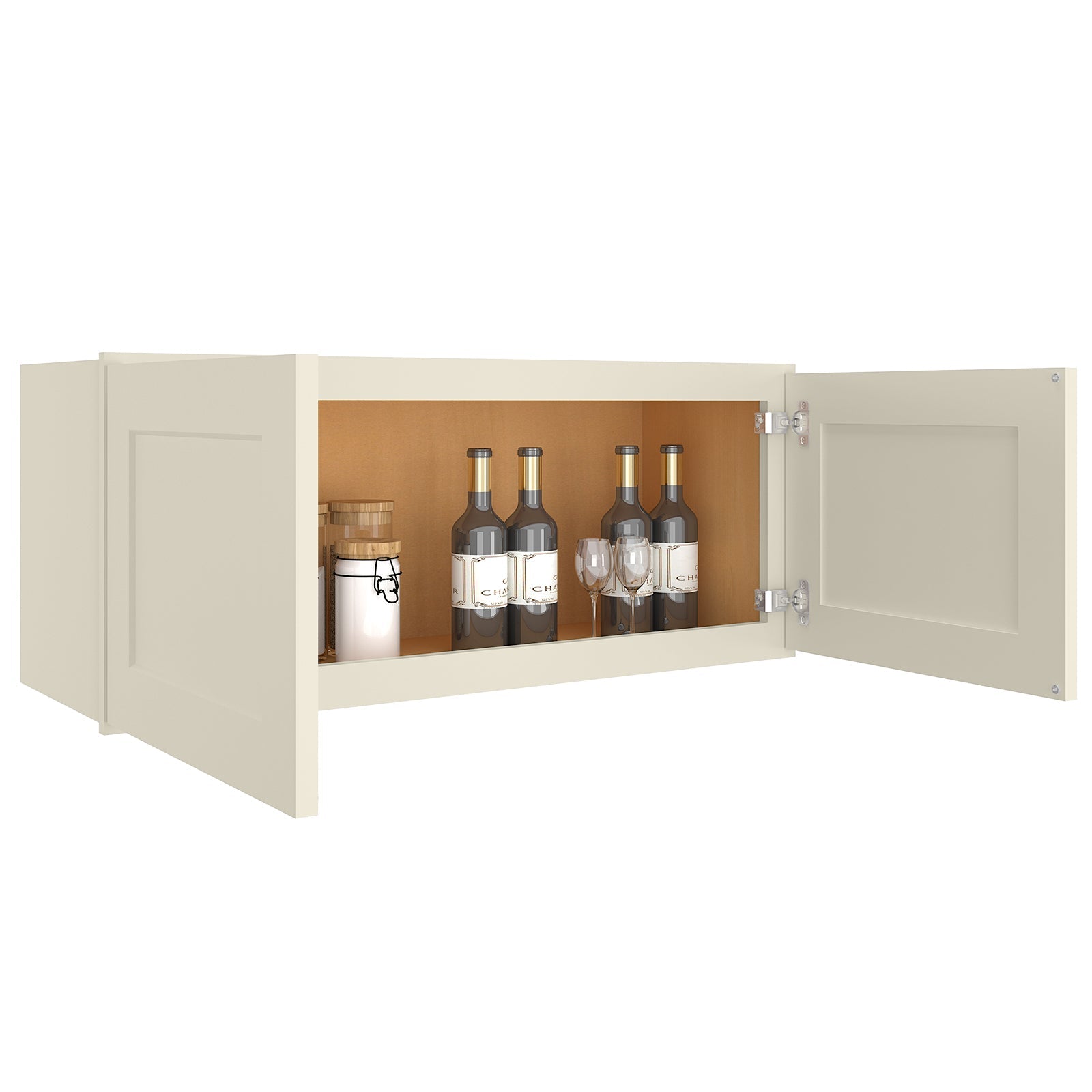 12"D*36"W*15"H Birch Solid Wood Medicine Cabinet Wall Mounted W3615