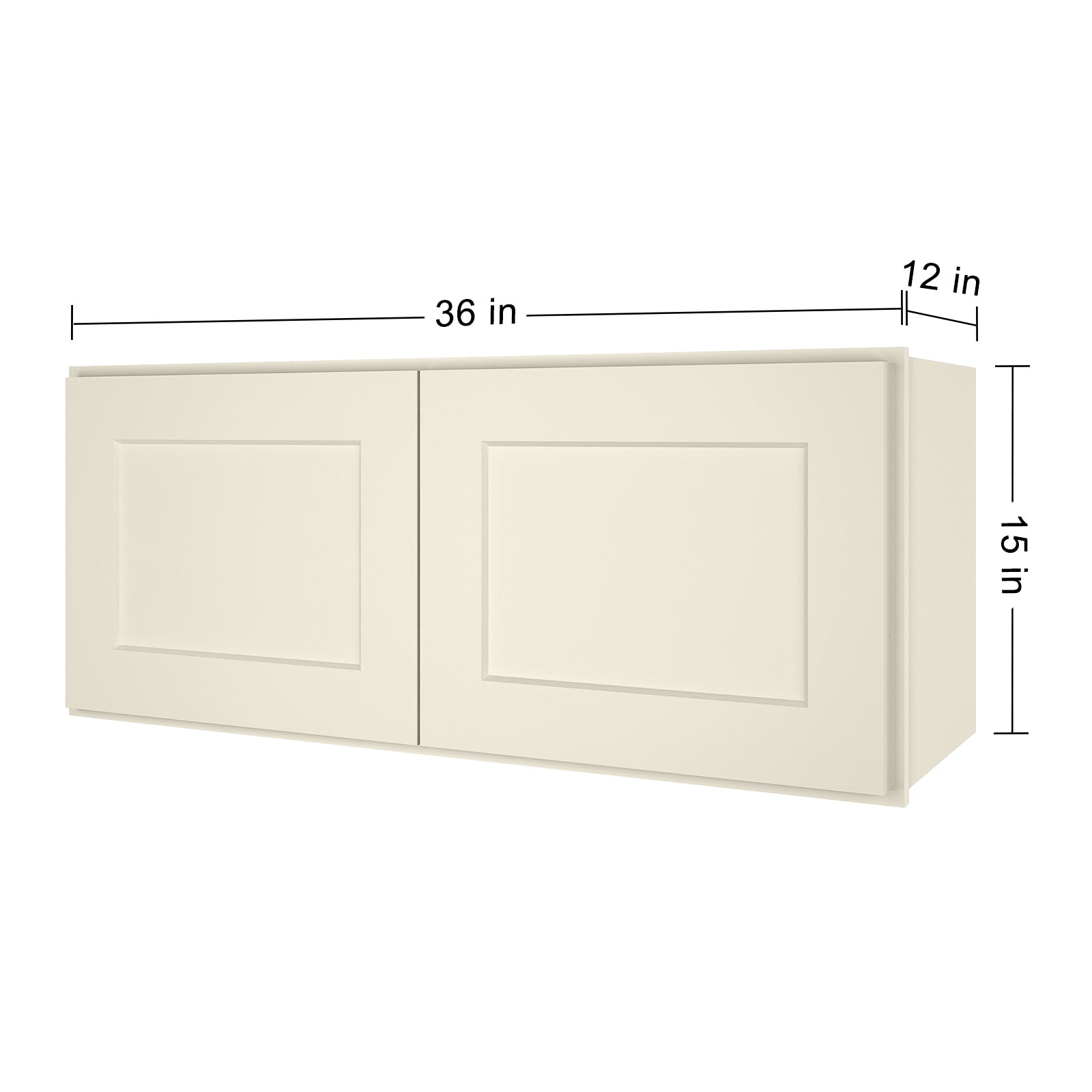 12"D*36"W*15"H Birch Solid Wood Medicine Cabinet Wall Mounted W3615