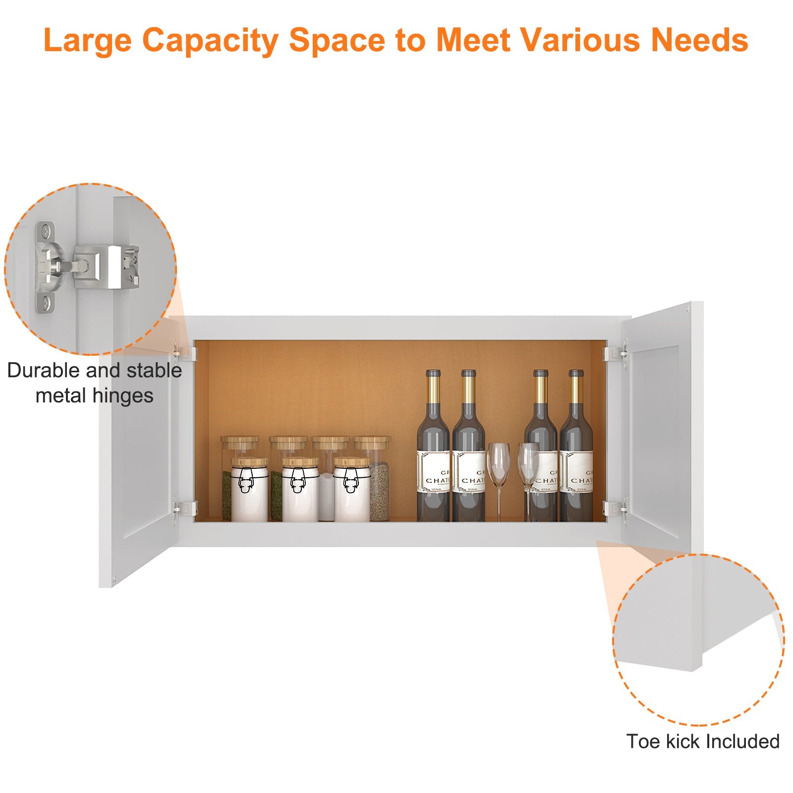 12"D*36"W*18"H Birch Solid Wood Medicine Cabinet Wall Mounted W3618