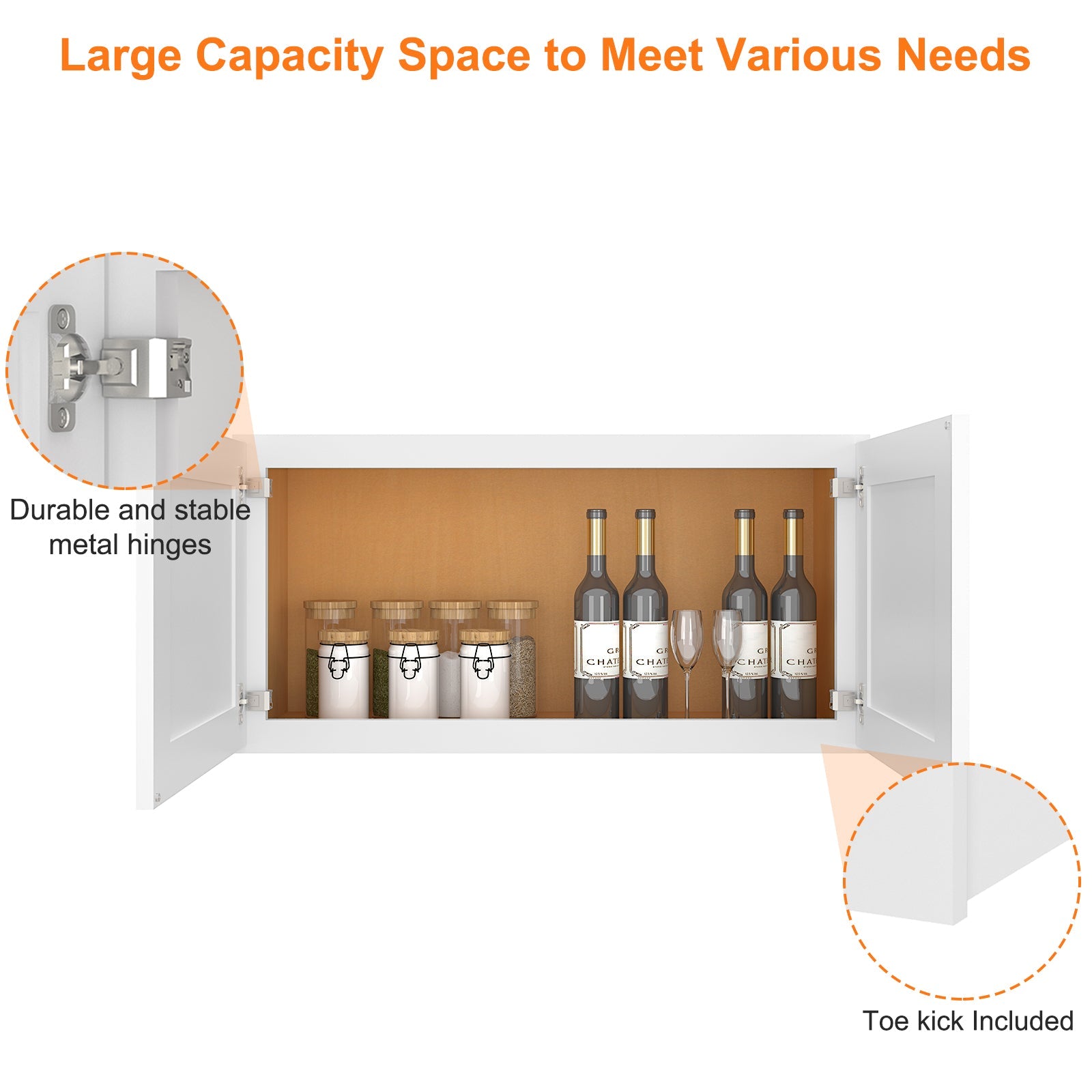 12"D*36"W*18"H Birch Solid Wood Medicine Cabinet Wall Mounted W3618