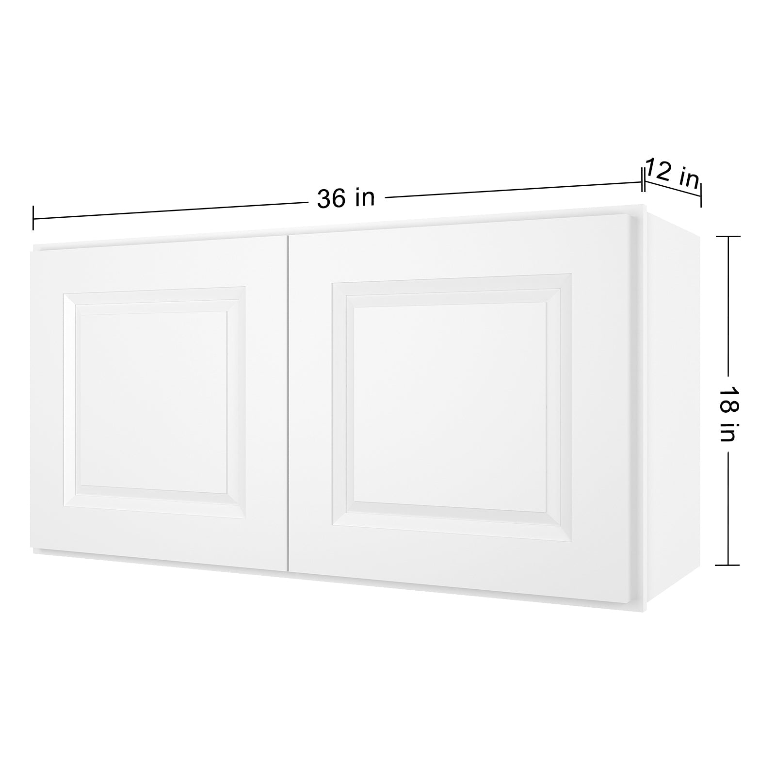 12"D*36"W*18"H Birch Solid Wood Medicine Cabinet Wall Mounted W3618