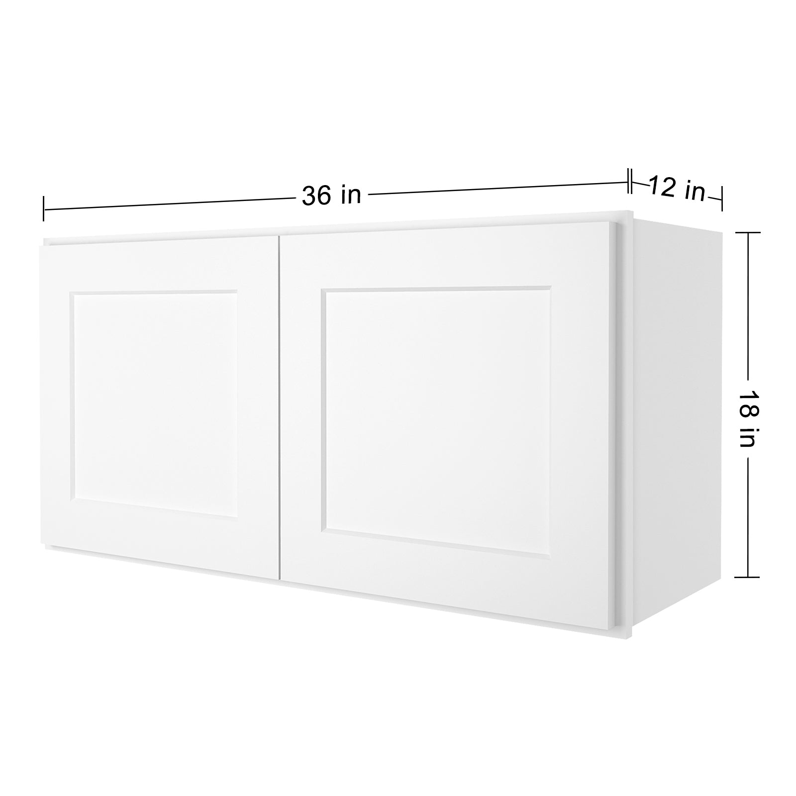 12"D*36"W*18"H Birch Solid Wood Medicine Cabinet Wall Mounted W3618