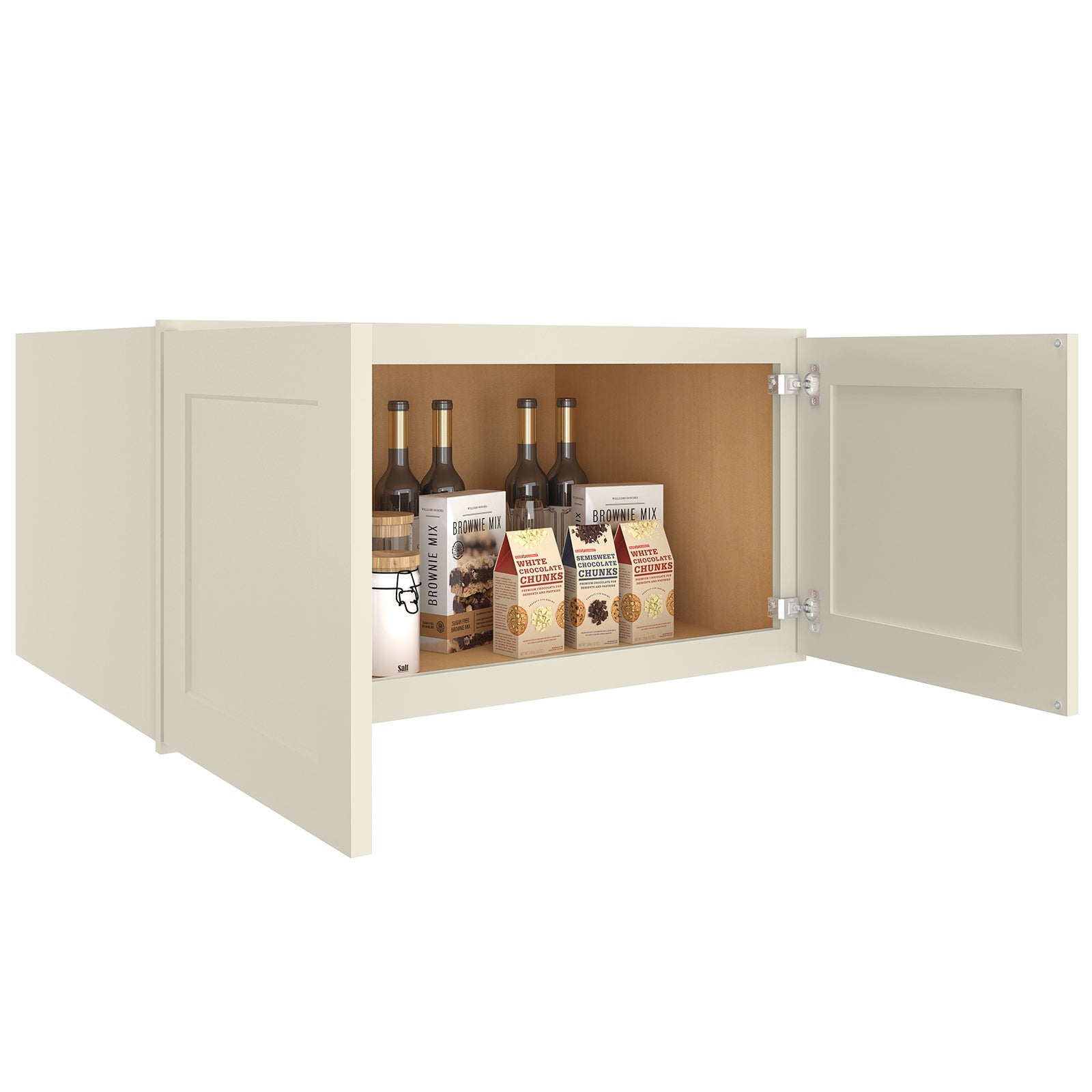 24"D*36"W*18"H Birch Solid Wood Medicine Cabinet Wall Mounted W361824