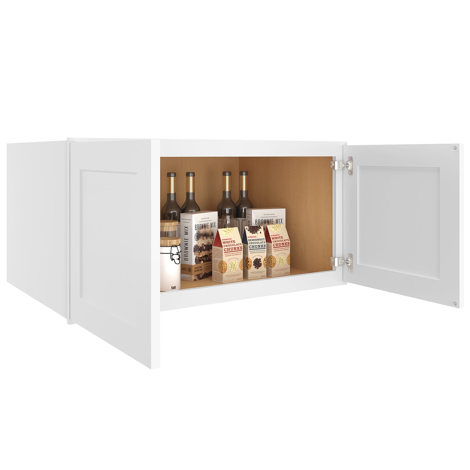 24"D*36"W*18"H Birch Solid Wood Medicine Cabinet Wall Mounted W361824