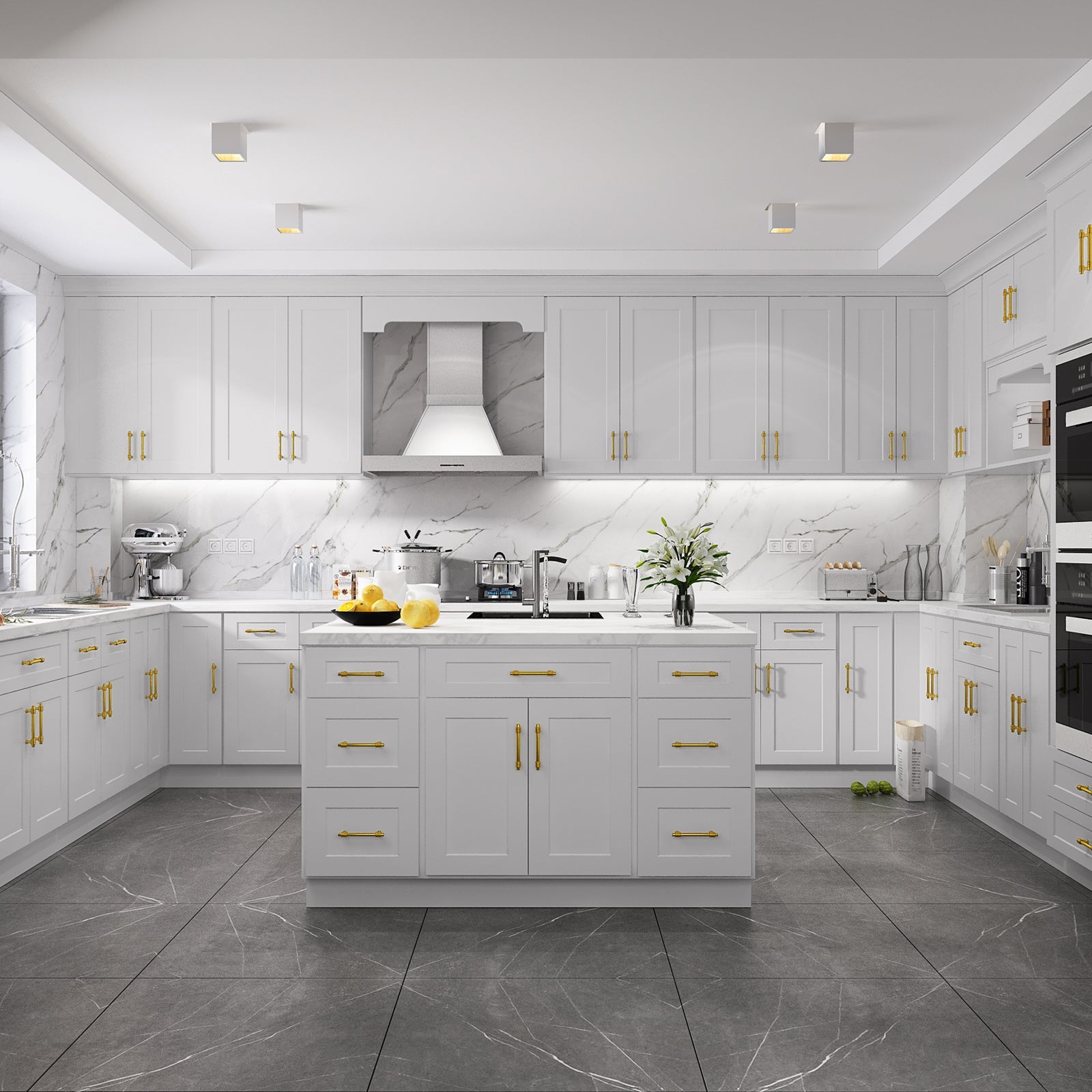 24"D*36"W*24"H Birch Solid Wood Medicine Cabinet Wall Mounted W362424