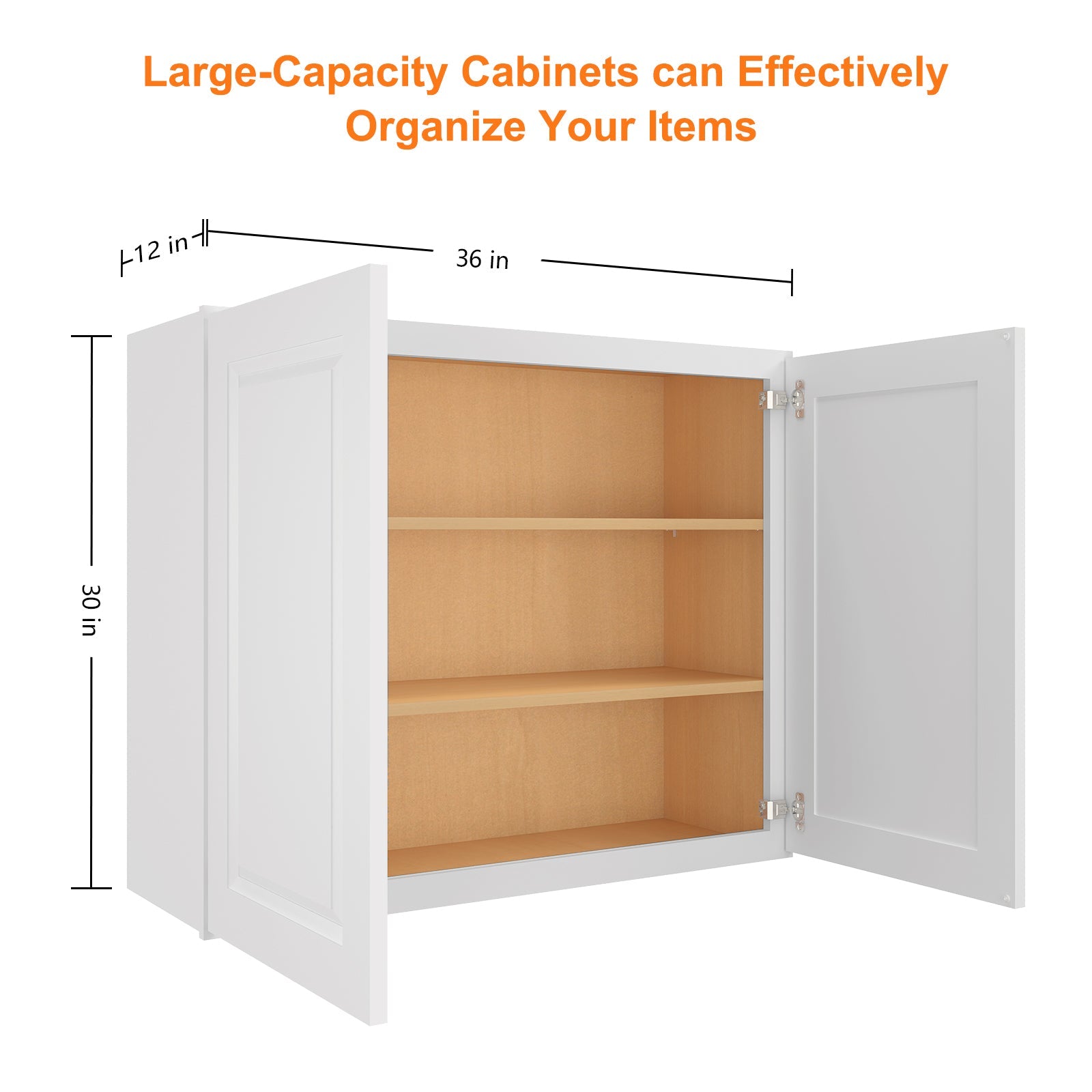 12"D*36"W*30"H Birch Solid Wood Medicine Cabinet Wall Mounted W3630