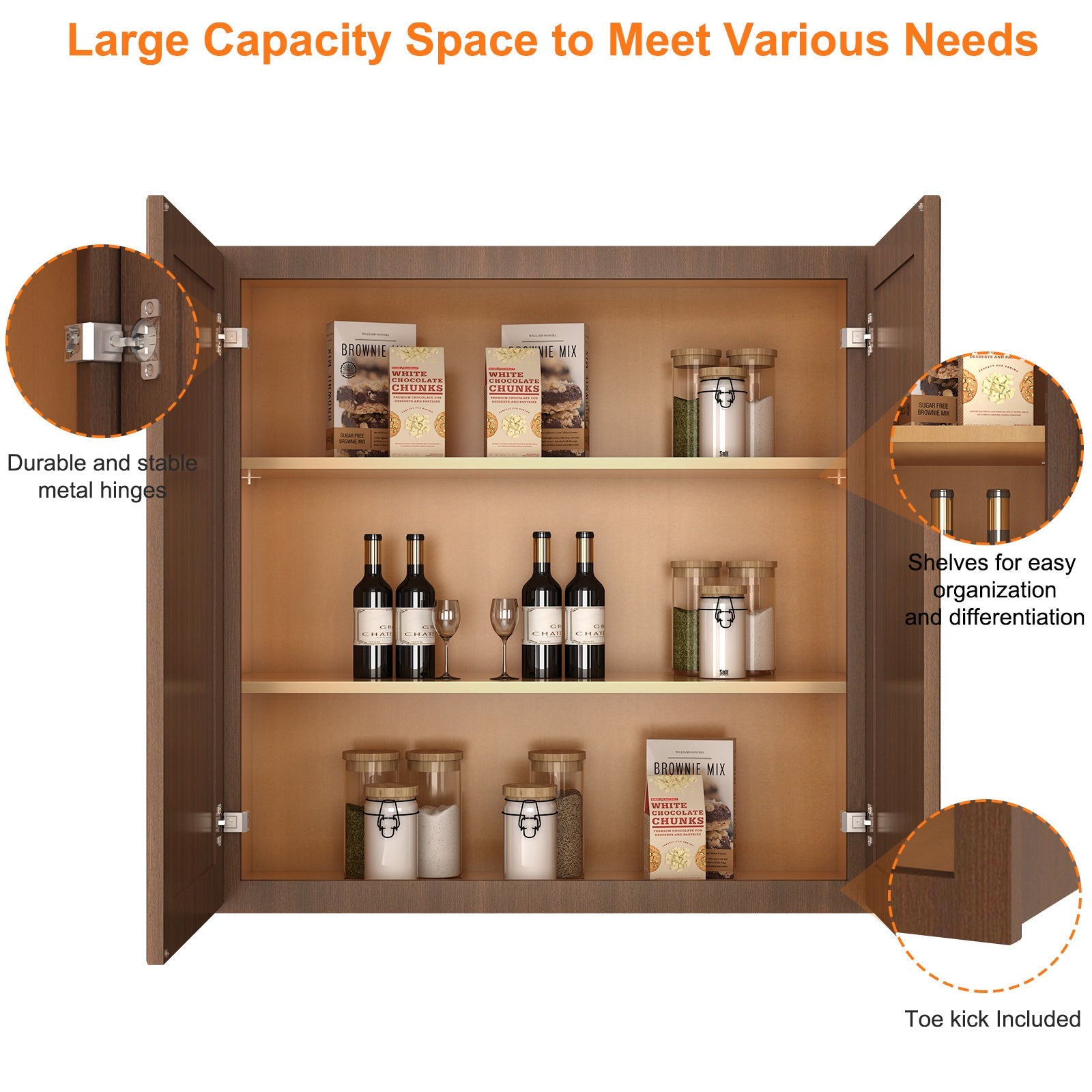 24"D*36"W*36"H Birch Solid Wood Medicine Cabinet Wall Mounted W3636