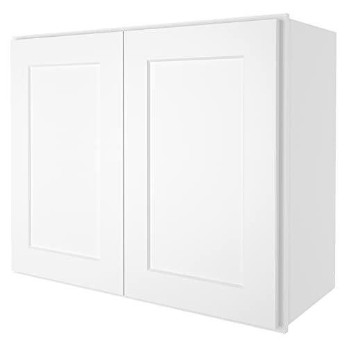 Wall Cabinets Multifunctional Wooden Storage Cabinets Made of HDF with Soft Closing Doors for Kitchens, Bathrooms, Studies,Living Rooms and Other Places, Decorative Furniture Buylikepro