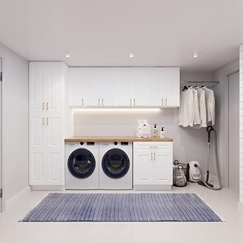 Wall Cabinets Multifunctional Wooden Storage Cabinets Made of HDF with Soft Closing Doors for Kitchens, Bathrooms, Studies,Living Rooms and Other Places, Decorative Furniture Buylikepro