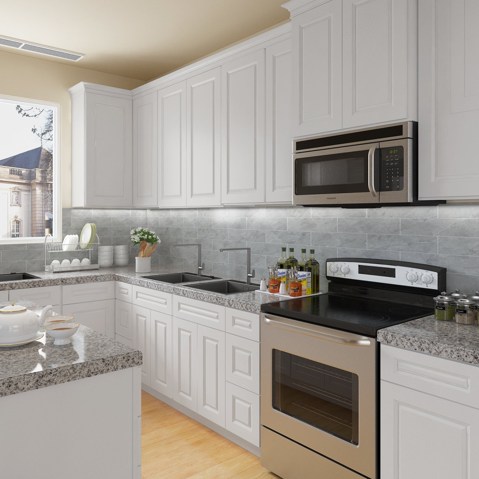 21"Dx36"Wx34-1/2"H Birch Solid Wood Bath Vanity Cabinet without Top V3621DL