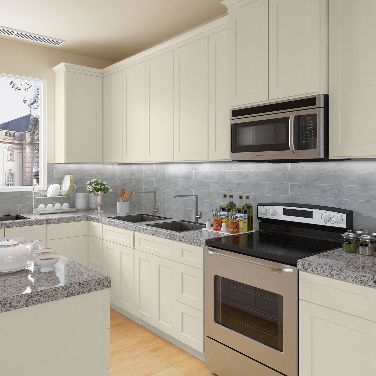 21"Dx36"Wx34-1/2"H Birch Solid Wood Bath Vanity Cabinet without Top V3621DL