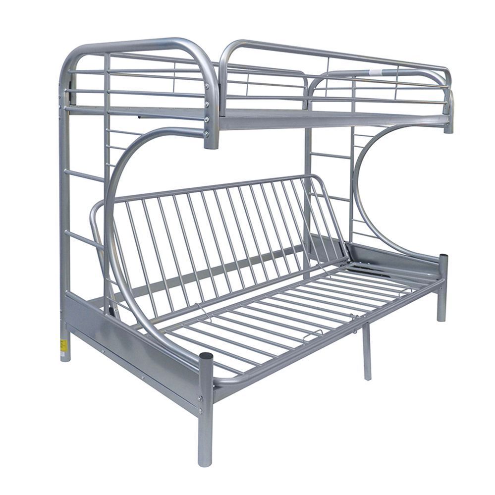ACME Eclipse Bunk Bed (Twin/Full/Futon) in Silver 02091SI