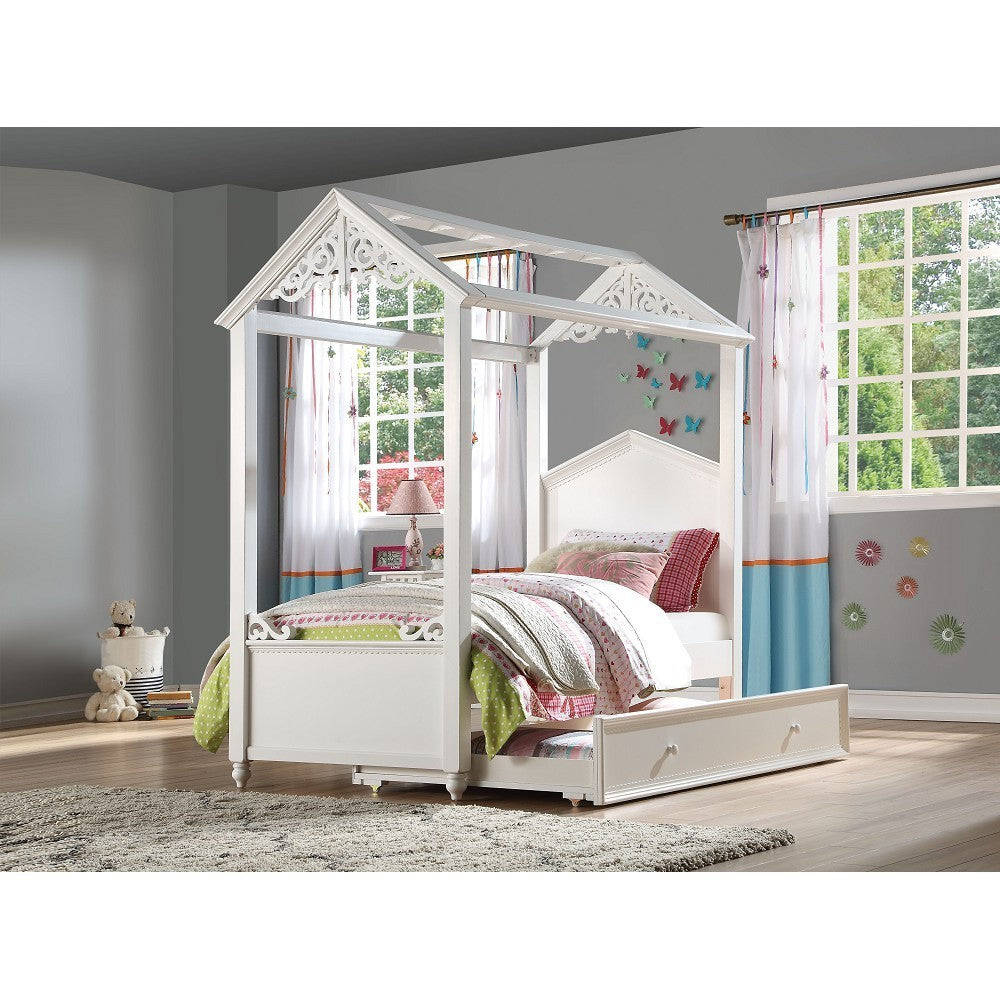 Rapunzel Twin Bed in White 37350T