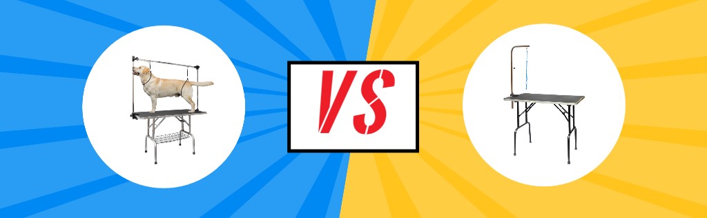 Which dog grooming table is best for you: single armrest vs. double armrest?