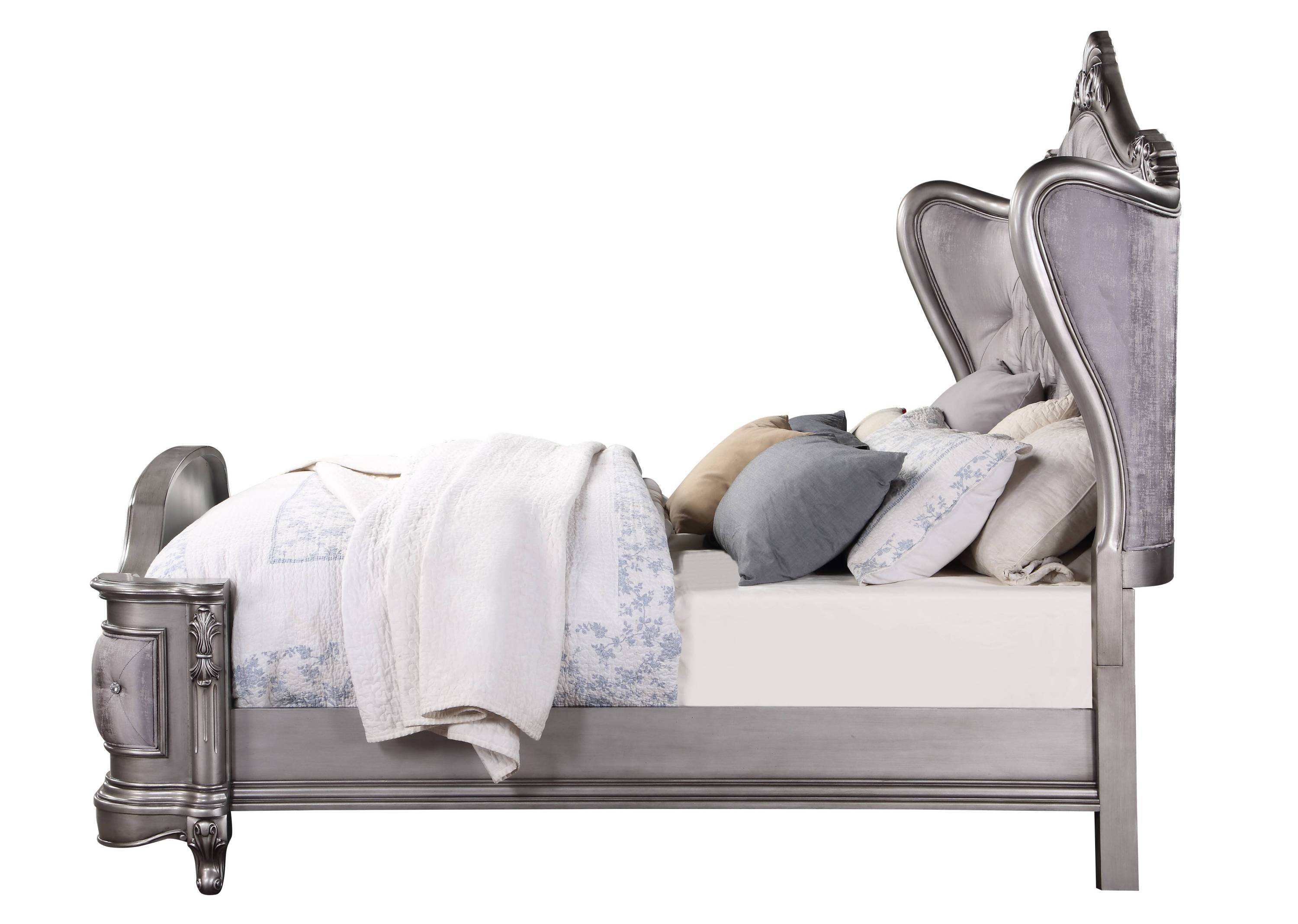 Ausonia Eastern King Bed, Antique Platinum Finish BD00602EK