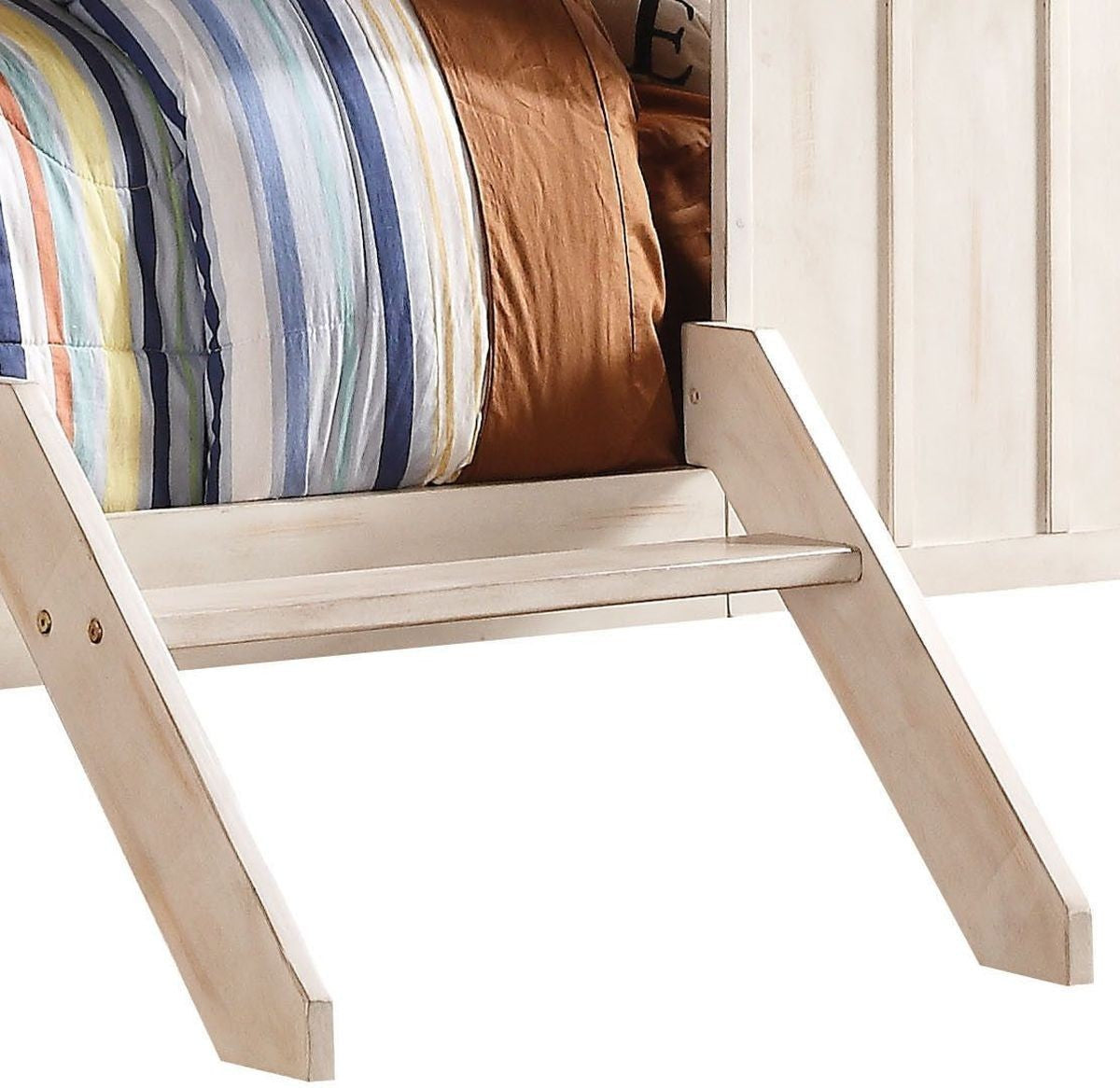 Spring Cottage Full Bed in Weathered White & Washed Gray 37655F