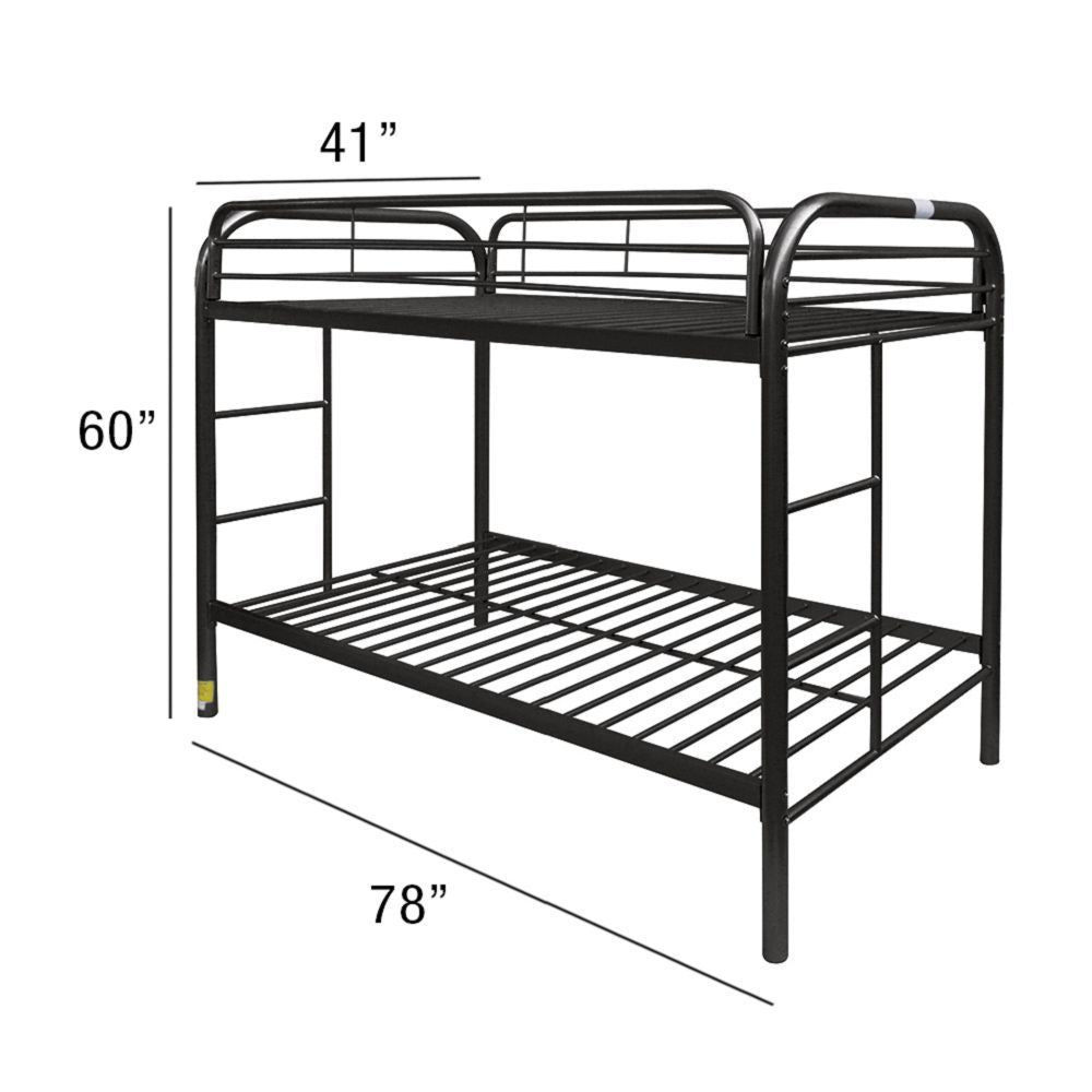 Thomas Bunk Bed (Twin/Twin) in Black 02188BK