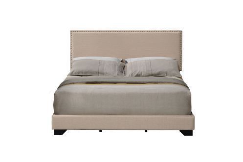 Leandros Queen Bedâ€?Beige Fabric 27420Q