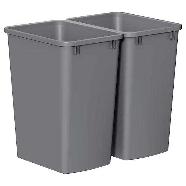 Trash Can Wastebasket Versatile Design for Kitchen Office Bathroom