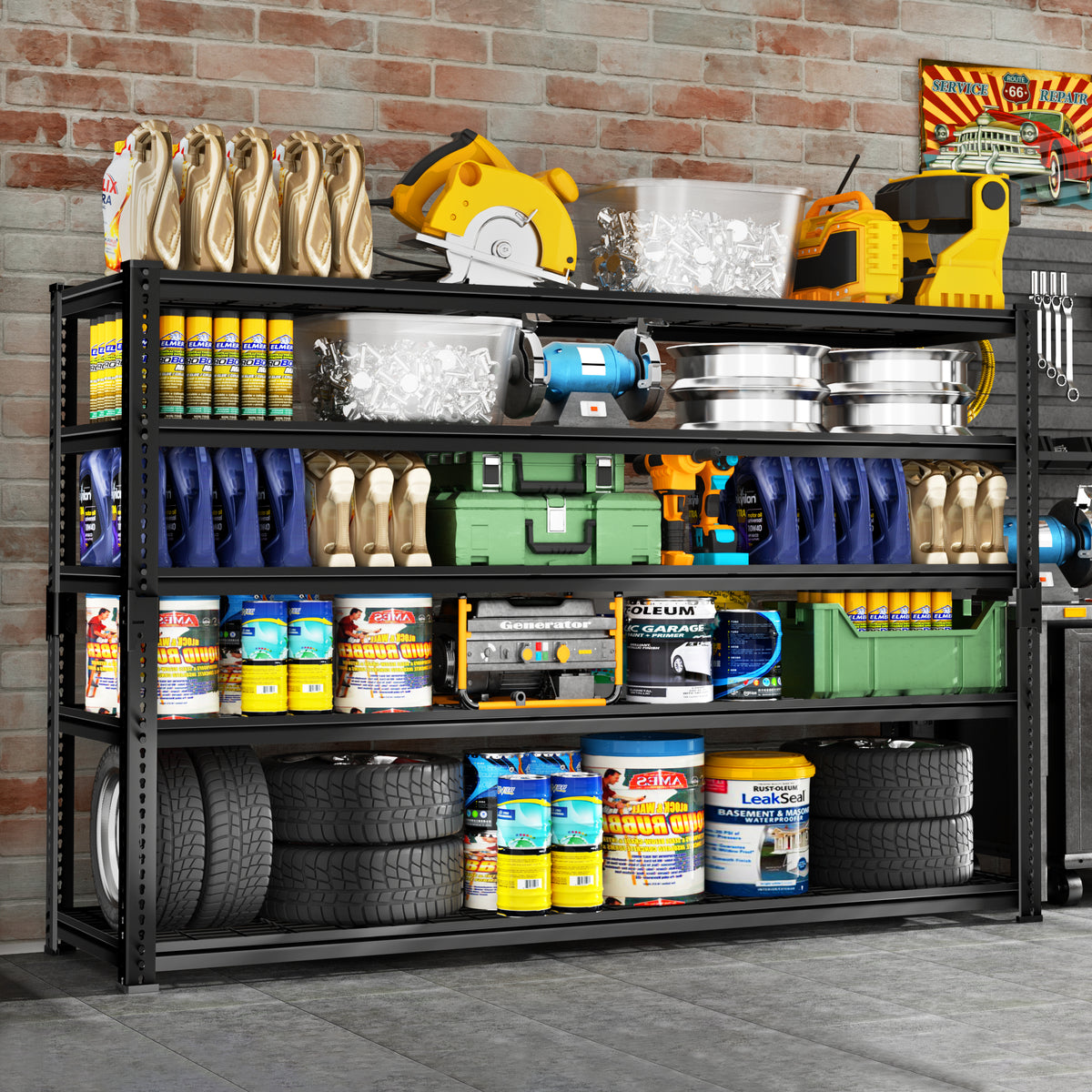 TW Adjustable Heavy Duty Metal Shelving Unit
