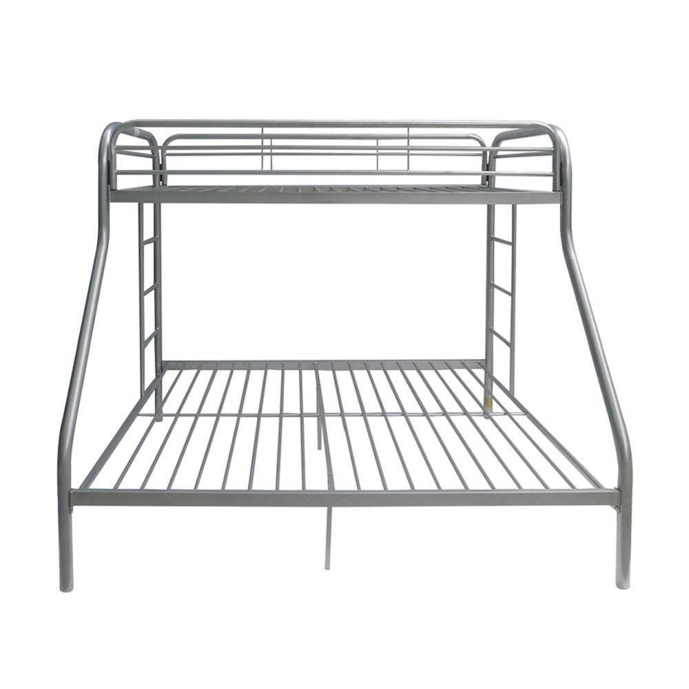 Tritan Bunk Bed (Twin/Full) in Silver 02053SI