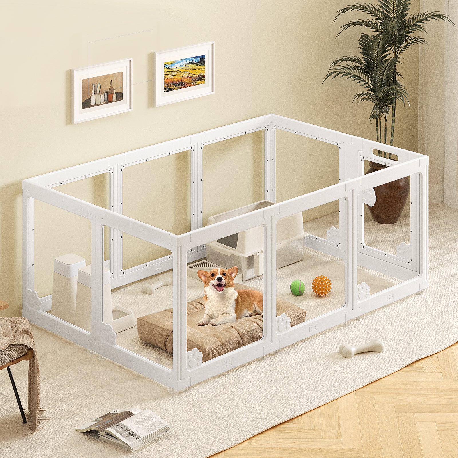 Animigo Clear Acrylic Plastic Cages for pets