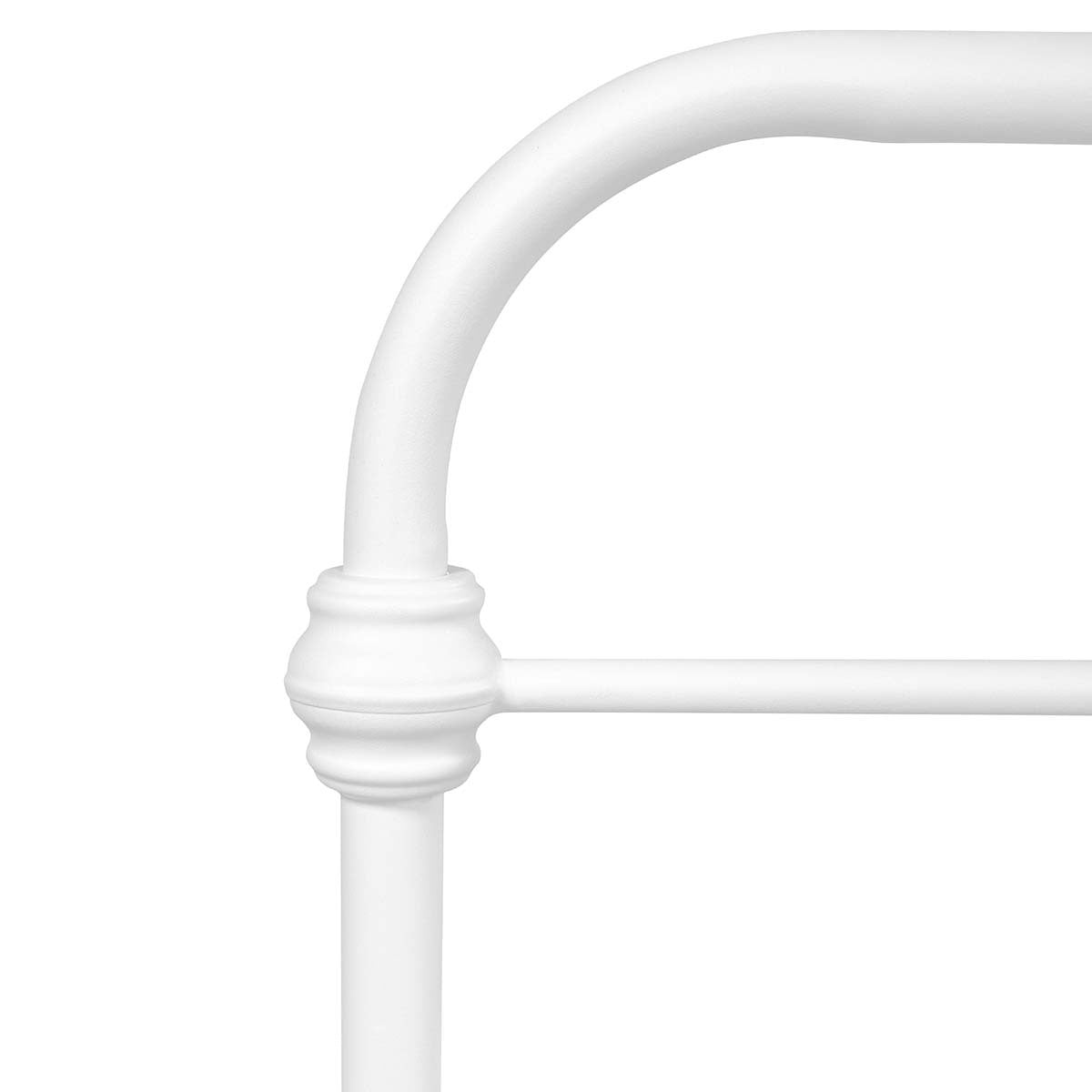 86.4" L X 59.6" W X 44"H Metal Bed Frame Queen Size Standerd Bed Frame - WHITE