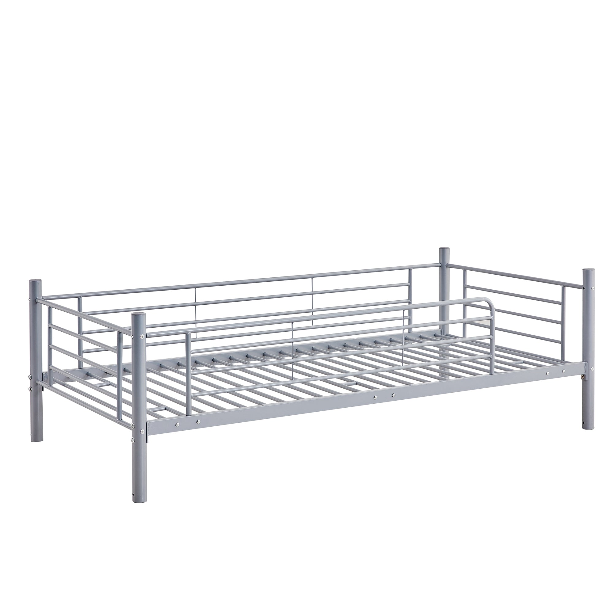 Twin-Twin-Twin Triple Bed with Built-in Ladder, Divided into Three Separate Beds,Gray(OLD SKU:LP000197AAE)