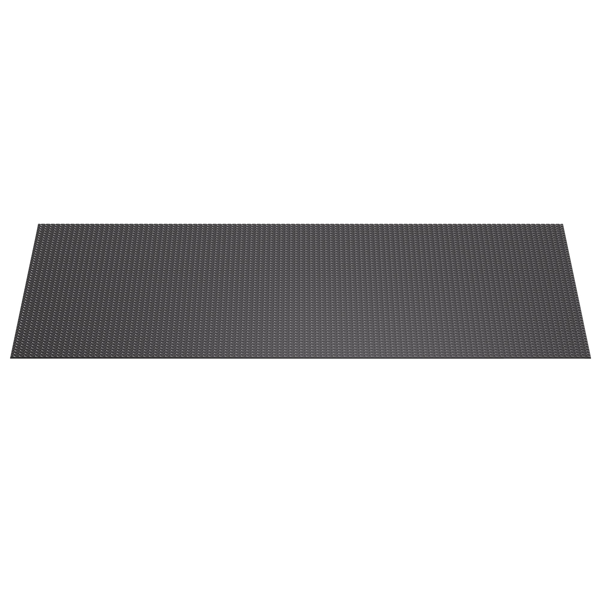 Diamond Plate 7.9 ft. x 16 ft. Black PVC Garage Flooring Rolls