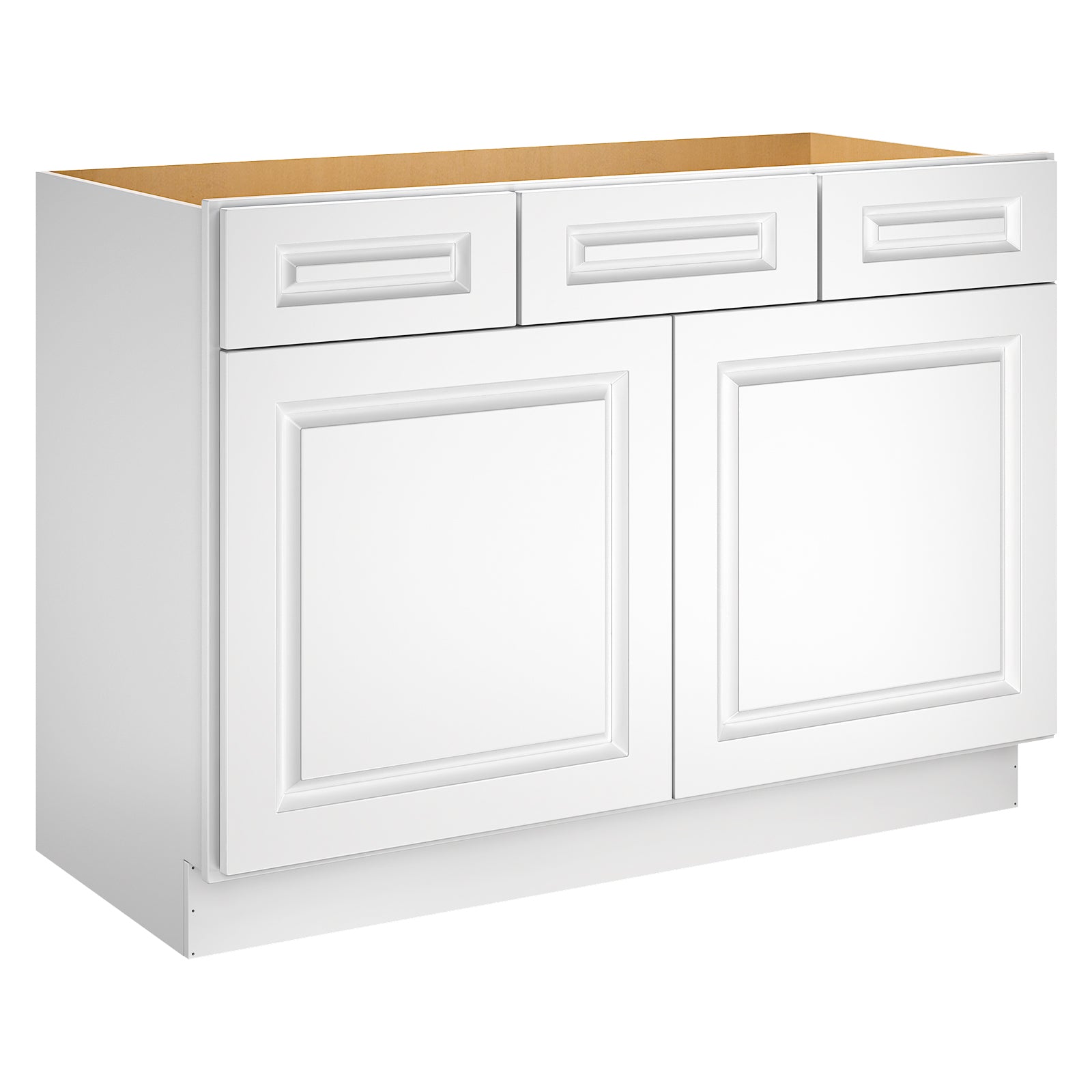 48"W Birch Solid Wood X 21"D X 34-1/2"H Vanity Sink Drawer Cabinet Wthout Top VSD42