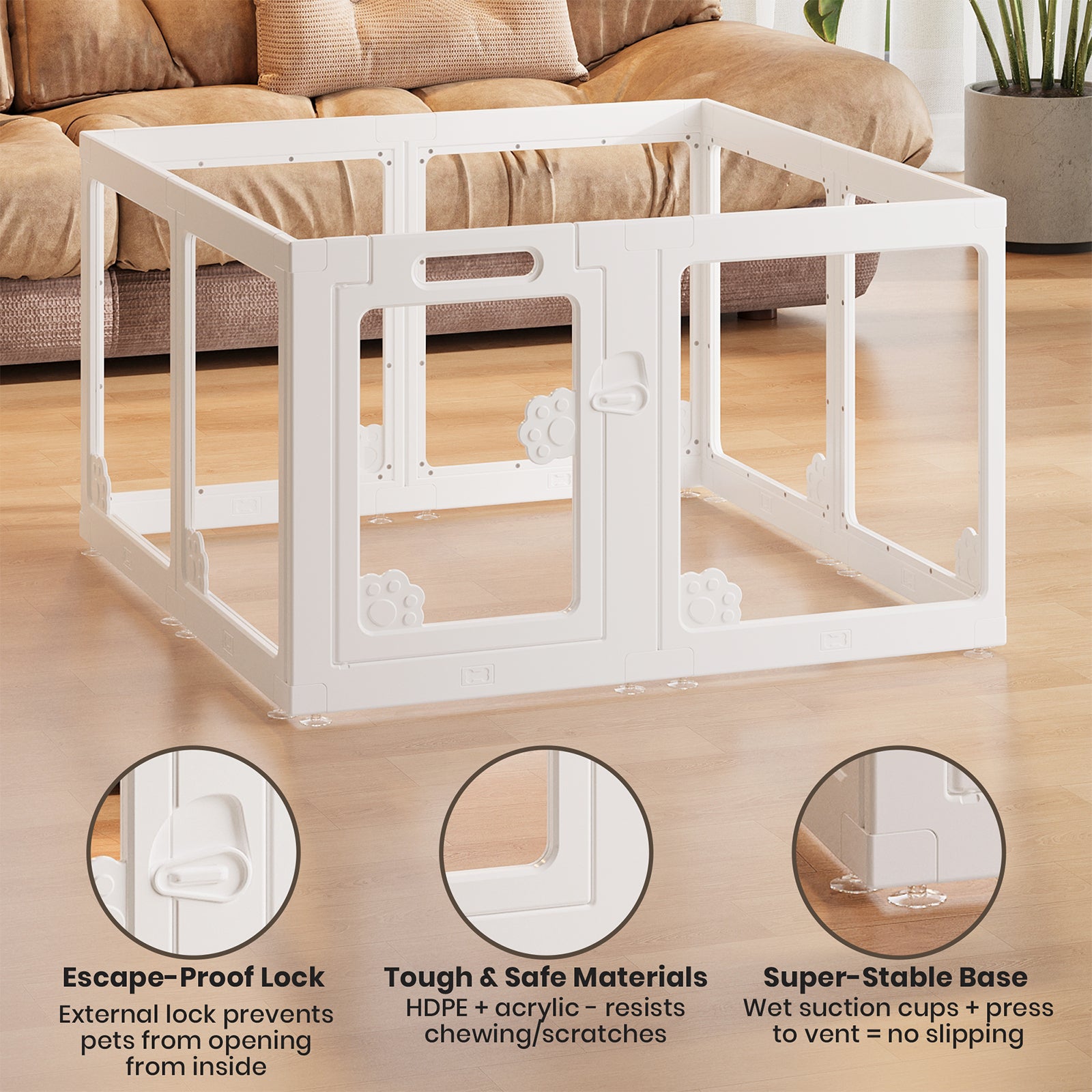 Animigo Clear Acrylic Plastic Cages for pets