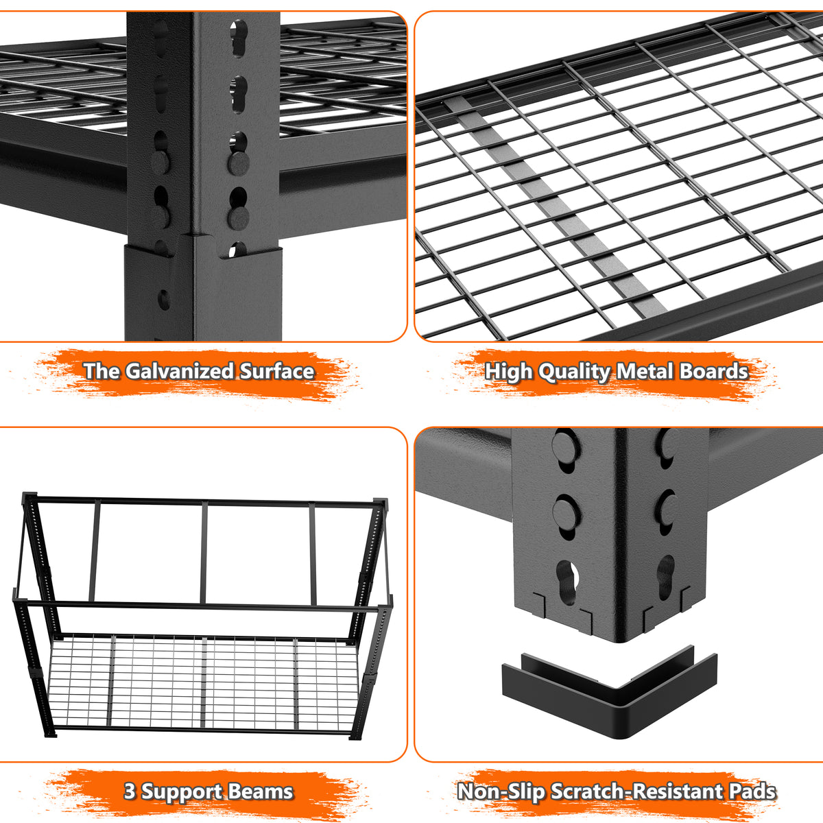 TW Adjustable Heavy Duty Metal Shelving Unit