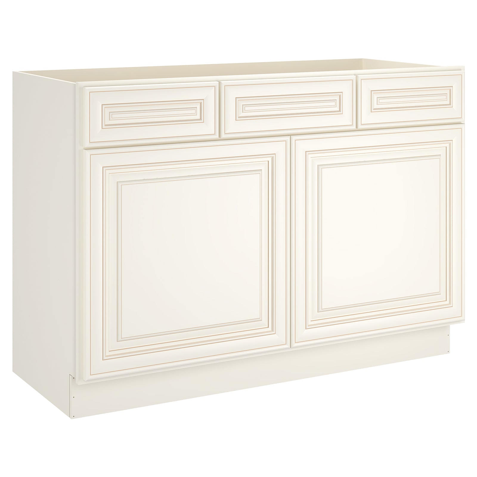 48"W Birch Solid Wood X 21"D X 34-1/2"H Vanity Sink Drawer Cabinet Wthout Top VSD42