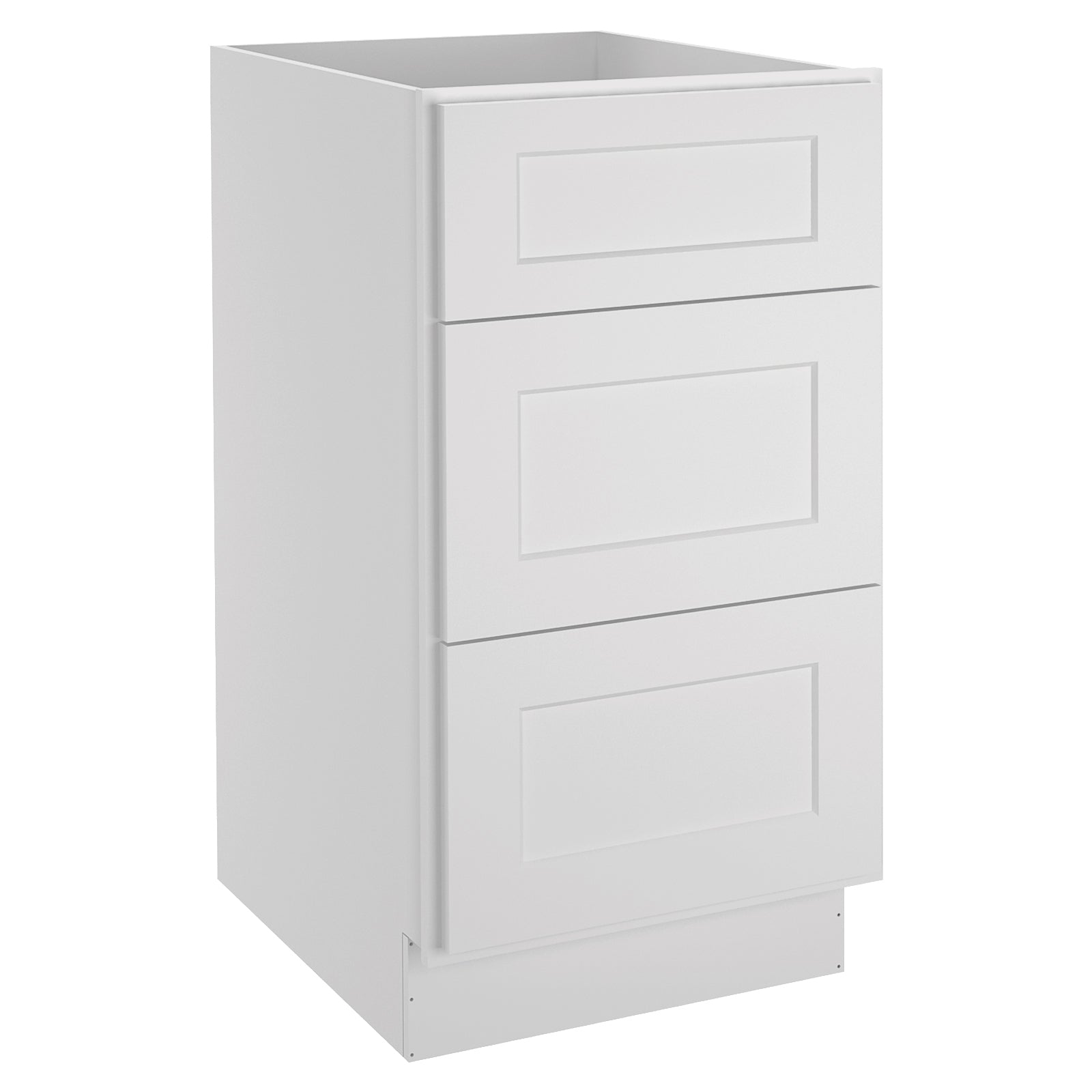 24"D Birch Solid Wood 3 Drawer Base Kitchen Cabinet 3DB