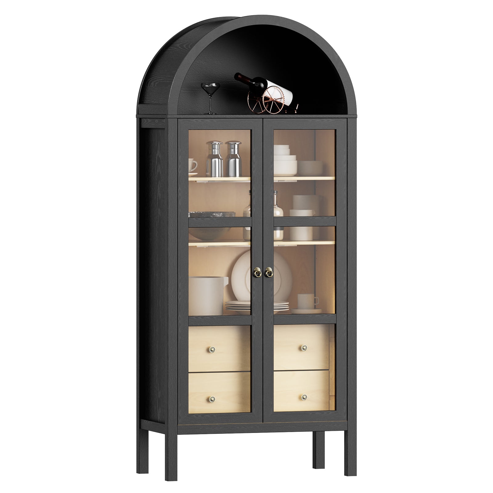 Storage Cabinet with Height Adjustable Shelf