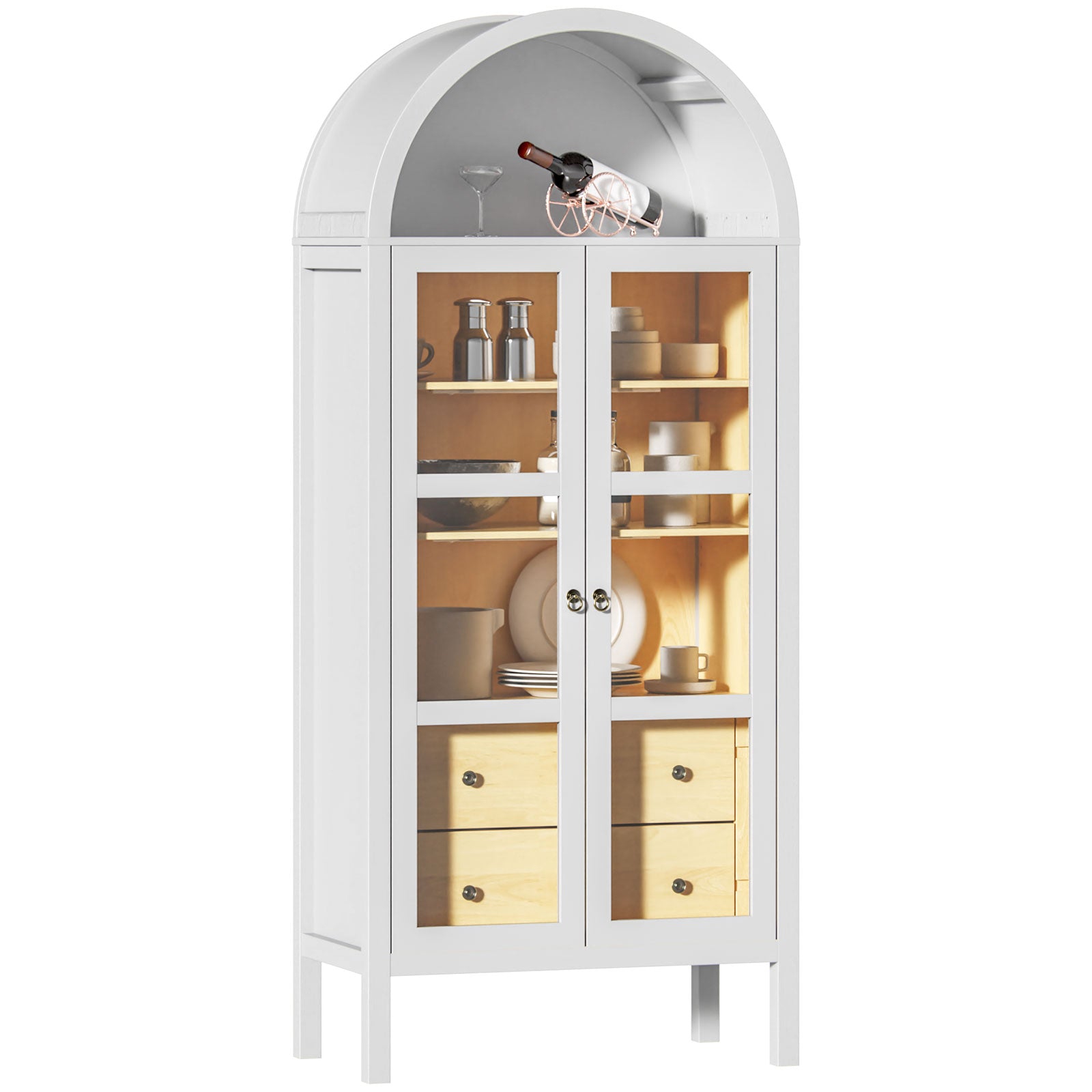 Storage Cabinet with Height Adjustable Shelf