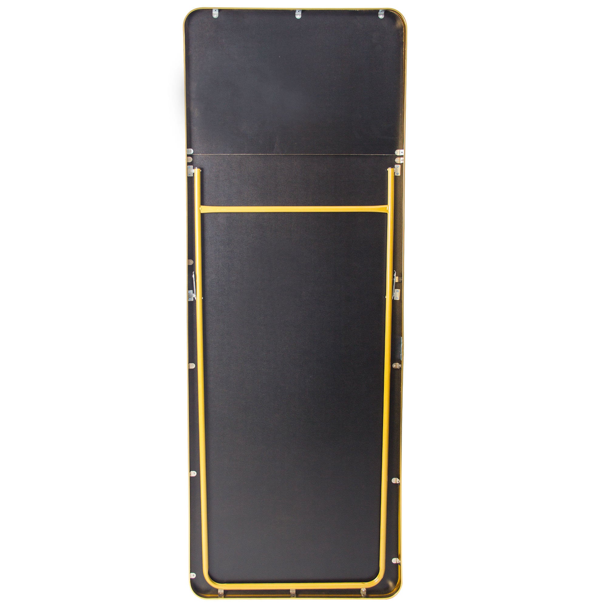 square rounded corners  Full Length Mirror Floor Mirror Hanging Standing or Leaning, Bedroom Mirror Wall-Mounted Mirror Dressing Mirror with Gold Aluminum Alloy Frame，65" x 22"