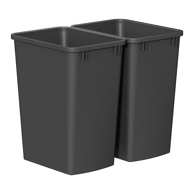 Trash Can Wastebasket Versatile Design for Kitchen Office Bathroom