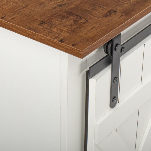 Farmhouse Sliding Barn Door TV Stand