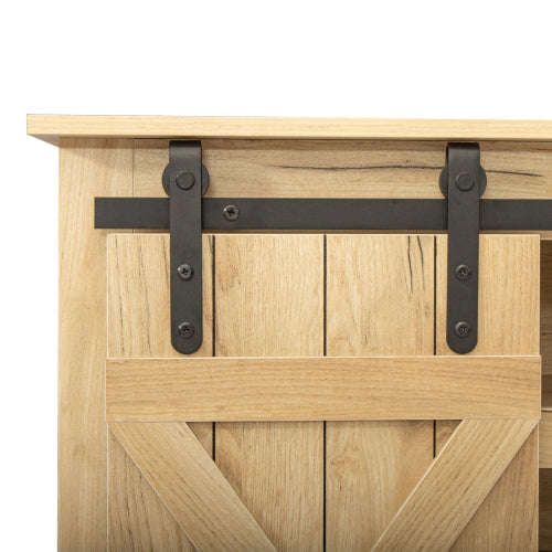 Farmhouse Sliding Barn Door TV Stand