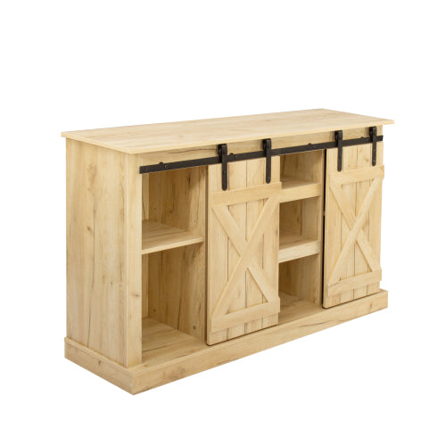 Farmhouse Sliding Barn Door TV Stand