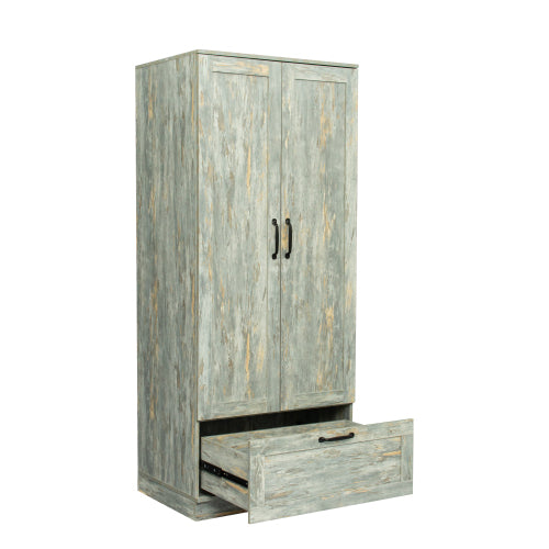High Wardrobe & Kitchen Cabinet - Grey