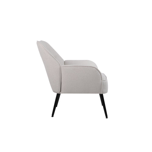 Modern Mid Century Chair Velvet Sherpa Armchair